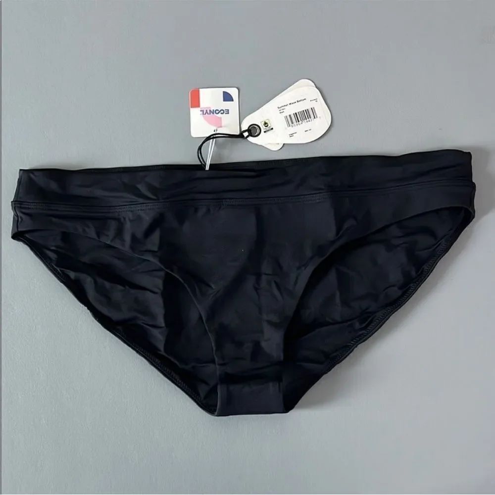 NWT PrAna Summer Wave Black Bikini BottomโSize XL